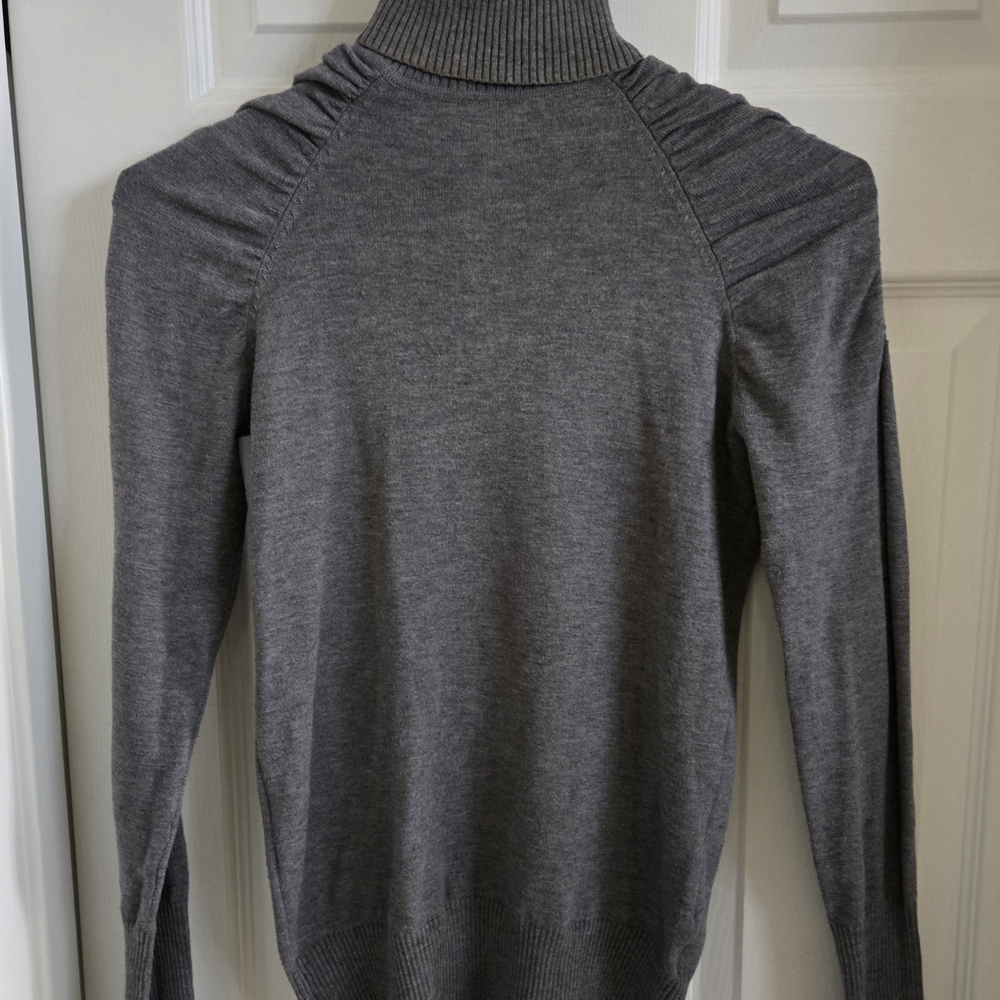 Takeout Gray Turtleneck Sweater